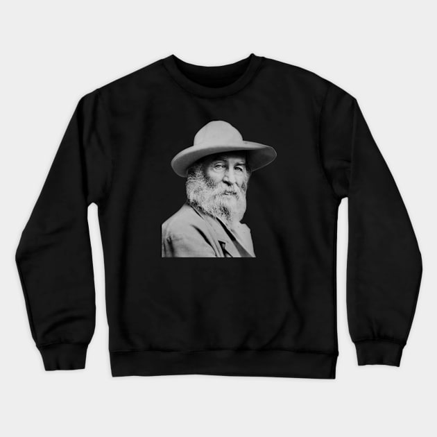 Walt Whitman Portrait Crewneck Sweatshirt by warishellstore